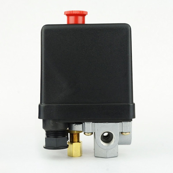 Interstate Pneumatics Pressure Switch - 1/4" FPT Four Port - Push Pull Swicth 95-125 PSI LF10-L4H - main